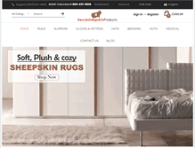 Tablet Screenshot of kanuksheepskinproducts.com